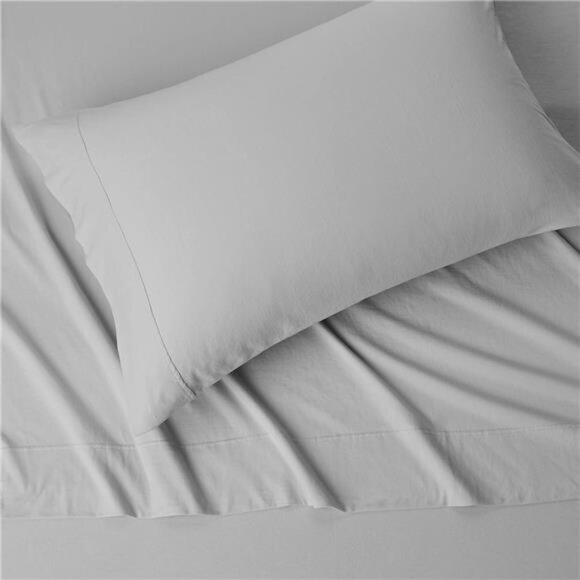 Basics 3 Piece Bed Sheets Set, 100% Cotton Jersey, Includes Super Soft - Picture 2 of 8